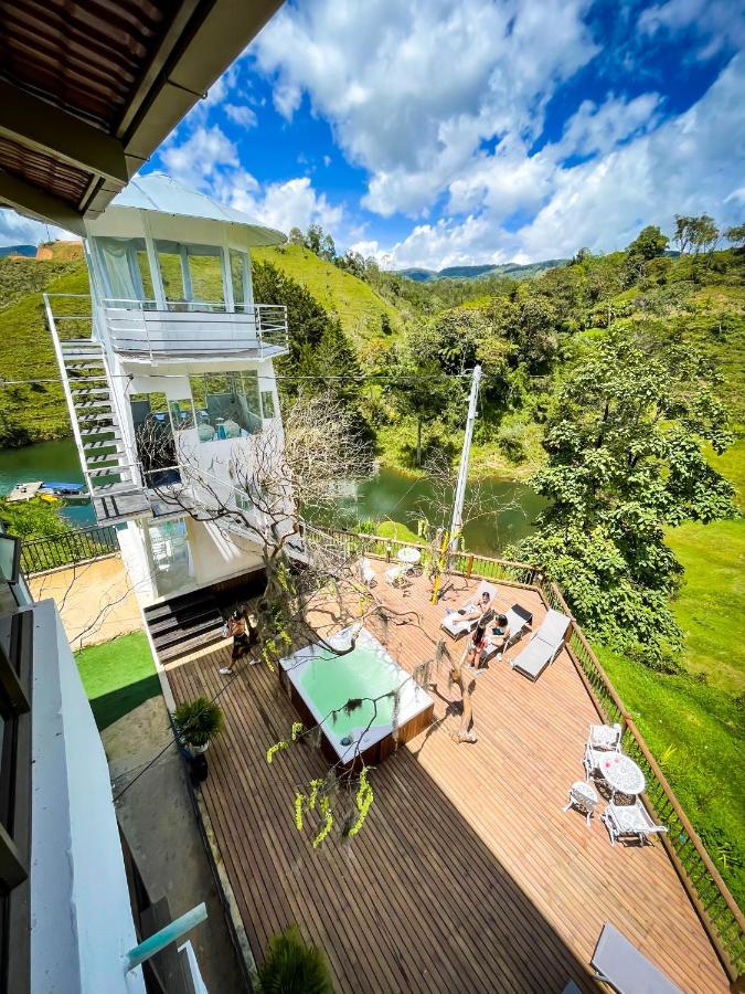 Piedra Del Penol Hotel Guatapé Exteriör bild